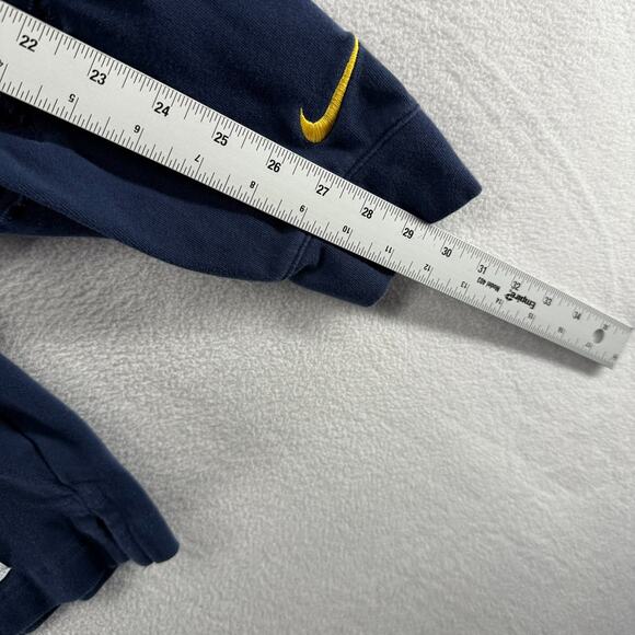 Michigan Wolverines Rugby Shirt men's XL Blue Nike Campus Collection REPAIRED - Picture 8 of 15